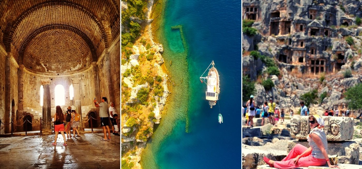 Kekova Sunken City, Myra & St. Nicholas Church
